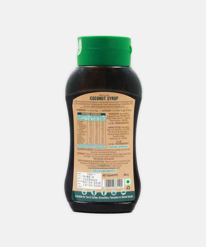 Sweetch Natural Coconut Syrup Squeeze Bottle 400 Gm| Low Gi | Contains Minerals | Unrefined | No Chemical | Syrup For Milk, Cookies, Milkshakes, Pan Cakes, Muffins & Toppings