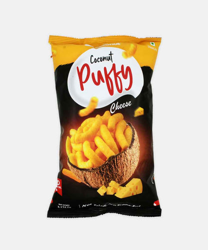 Open Coconut Puffy Cheese Flavor 90 Gm | No Palm Oil | Baked | Gluten Free