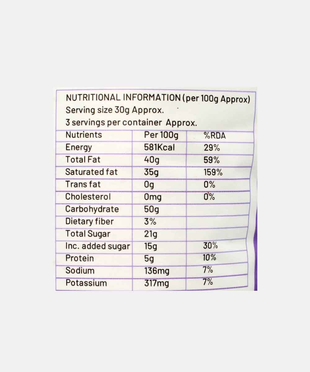 Open Coconut Chocolate Flavour Coconut Chips With Mct Oil 90 Gm | Baked | No Preservatives
