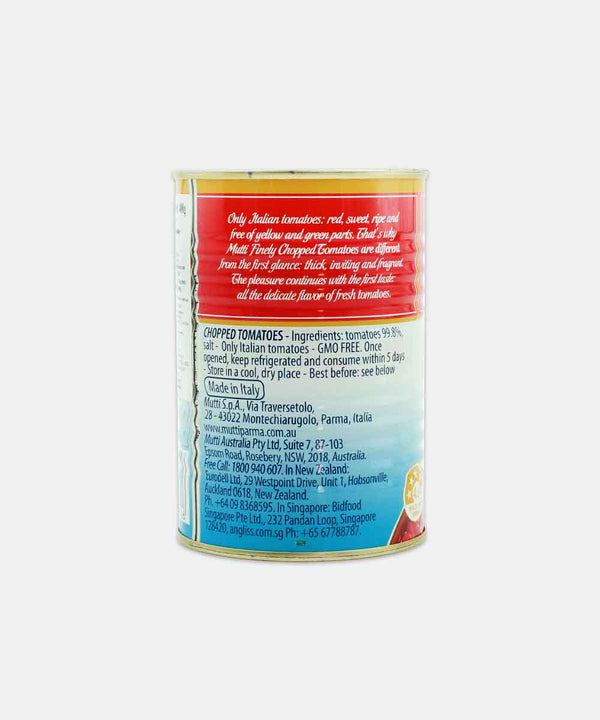MUTTI FINELY CHOPPED TOMATOES ( POLPA ) | TOMATOES FROM ITALY 400 GM