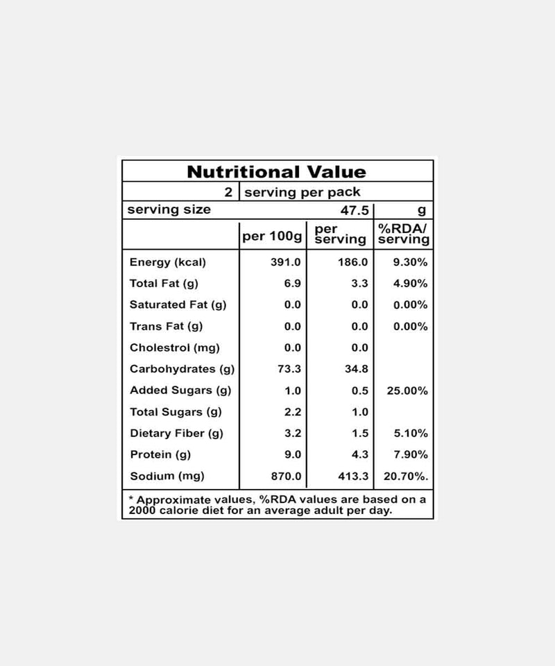 FREEZE DRIED RED PASTA 100 GM