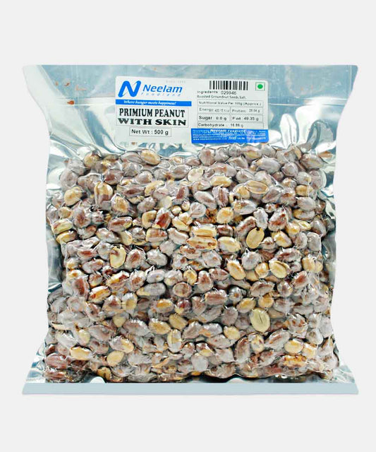 Premium Salted Skin Peanut Chilka 500 Gm