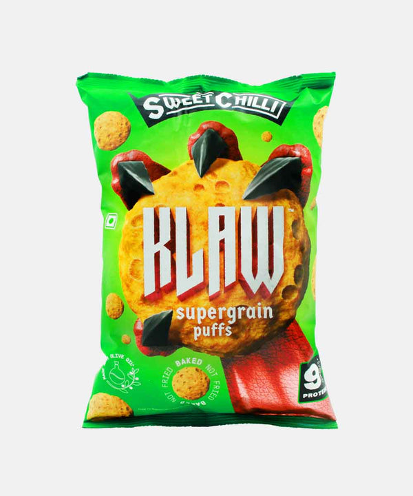 KLAW SUPERGRAIN PUFFS SWEET CHILLI FLAVOUR 50 GM