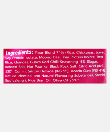 Klaw Supergrain Puffs Spicy Guava Flavour | Made With Olive Oil | Baked | 9G Protein In 50G Packet