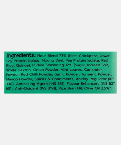Klaw Supergrain Puffs Pudina Blast Flavour | Made With Olive Oil | Baked | 9G Protein In 50G Packet
