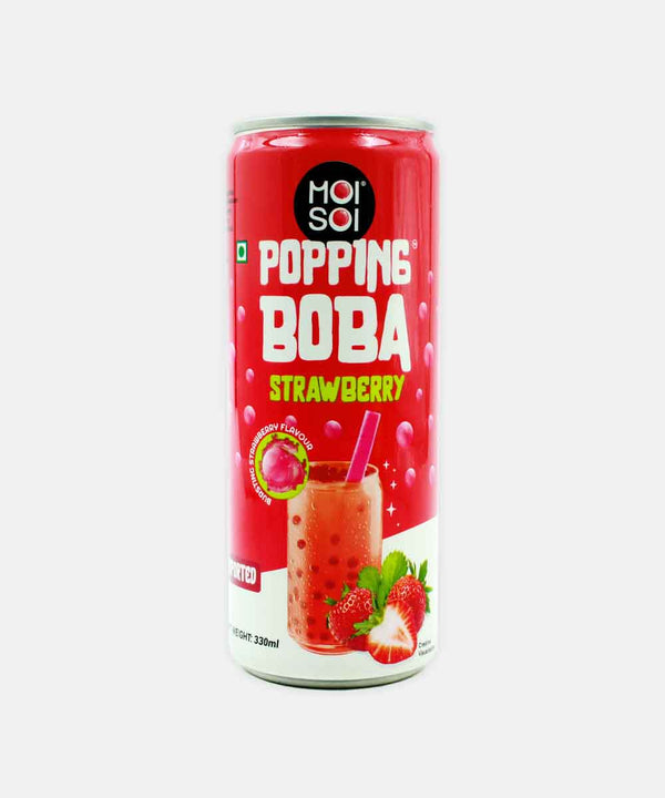 MOI SOI POPPING BOBA FRUIT DRINK STRAWBERRY FLAVOUR 330 ML
