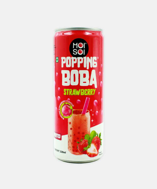 Moi Soi Popping Boba Fruit Drink Strawberry Flavour 330 Ml