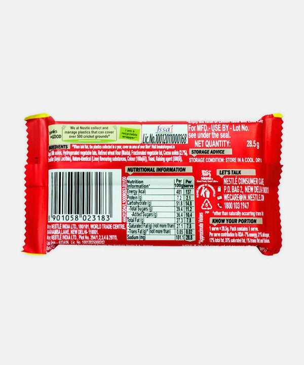 NESTLE KITKAT LEMONY LIME CHOCOLATE 28.5 GM
