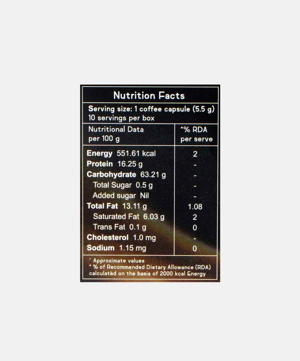 Coffeeza Hazelnut Capsules Coffee 10 Capsules 55 Gm
