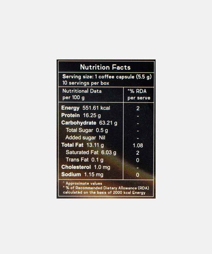Coffeeza Hazelnut Capsules Coffee 10 Capsules 55 Gm