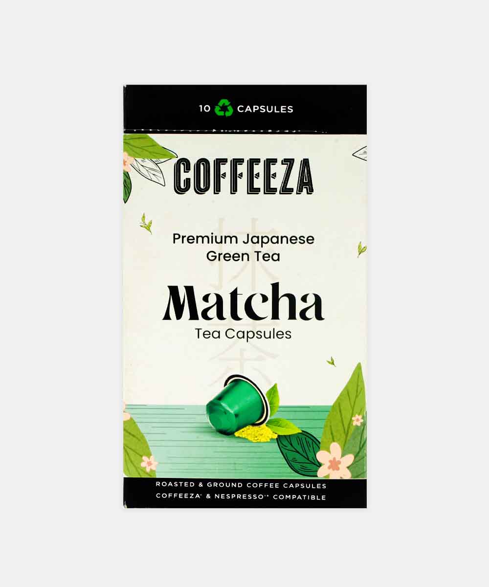 Coffeeza Matcha Premium Japanese Green Tea Capsules 10 Capsules 18 Gm