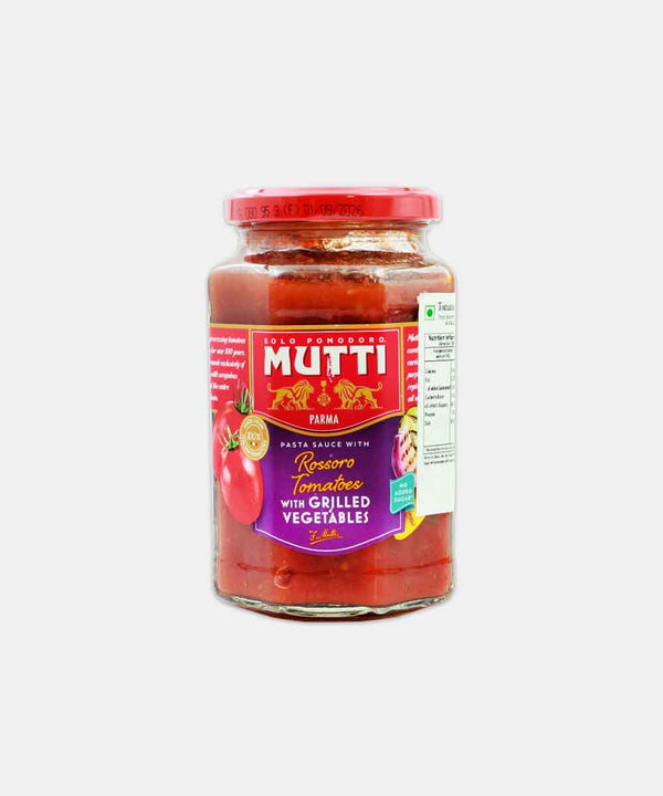 MUTTI ROSSORO TOMATOES PASTA SAUCE WITH GRILLED VEGETABLES 400 GM