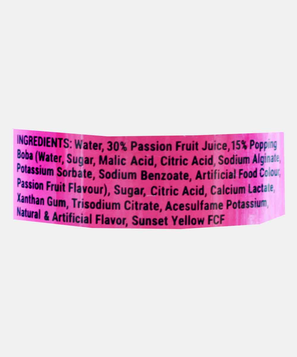 Moi Soi Popping Boba Fruit Juice Passion Fruit Flavour 330 Ml