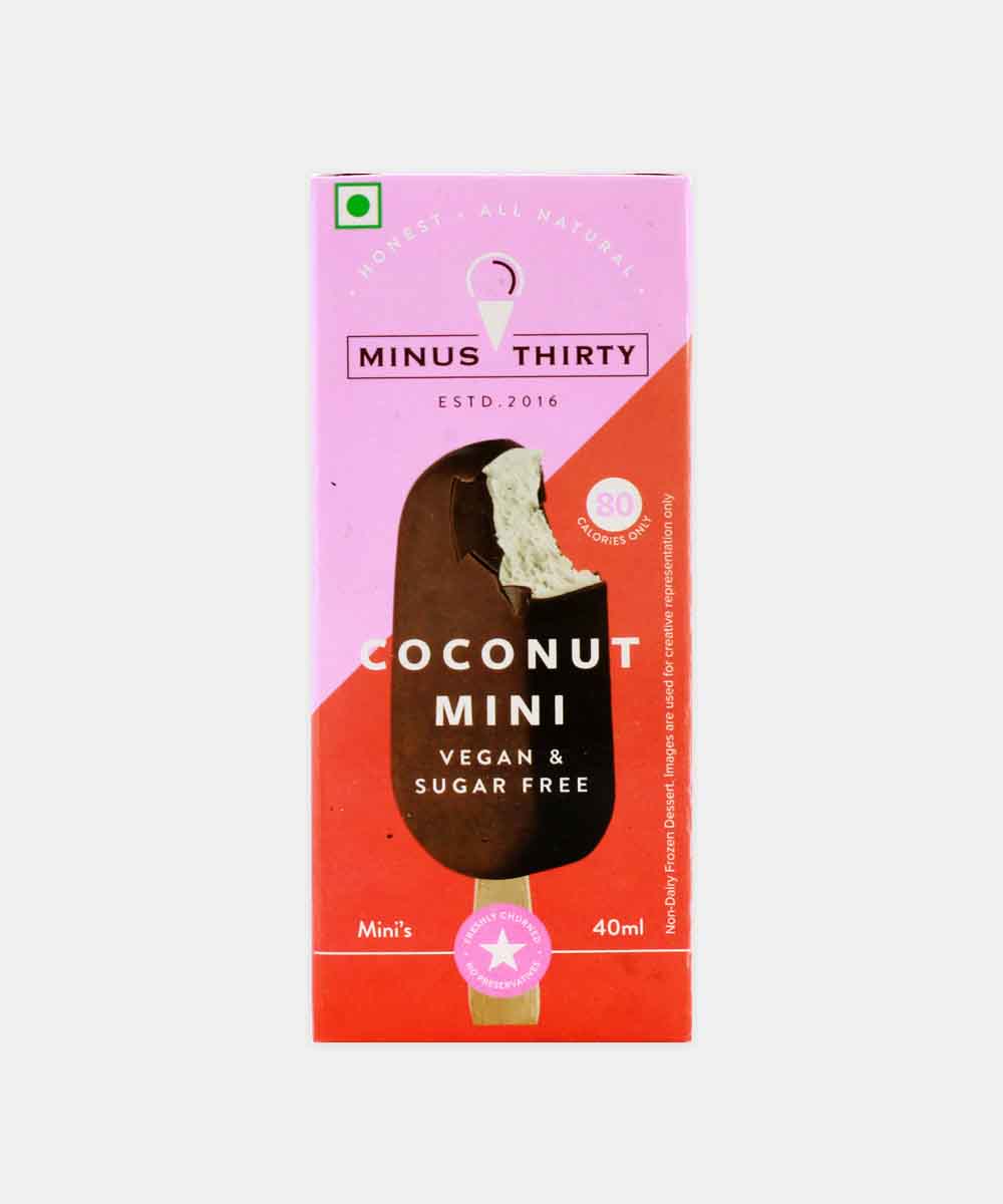 Minus Thirty Coconut Mini Vegan & Sugar Free Ice Cream 40 Ml