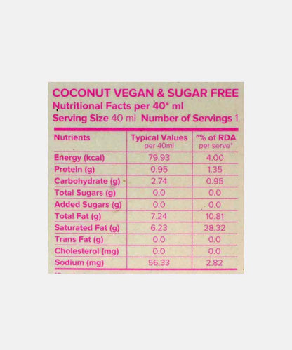 Minus Thirty Coconut Mini Vegan & Sugar Free Ice Cream 40 Ml