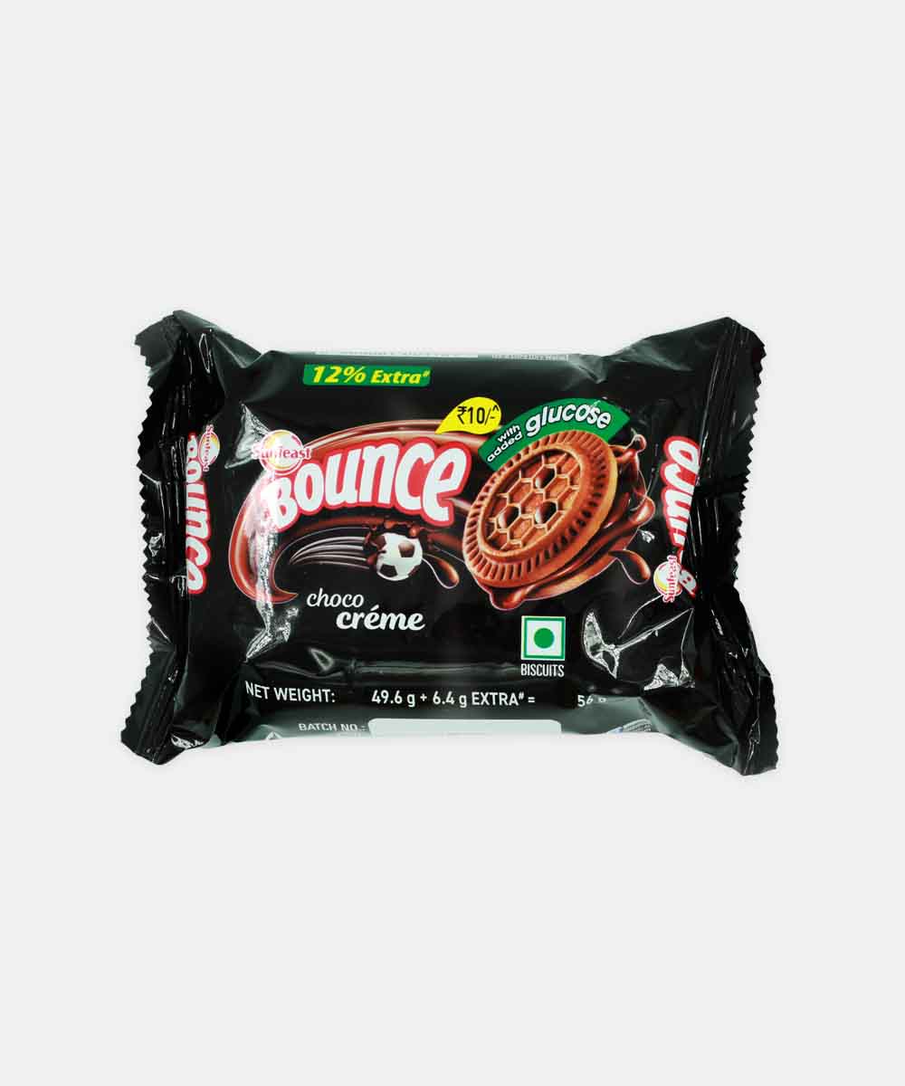 Sunfeast Bounce Choco Creme Biscuits 62 Gm
