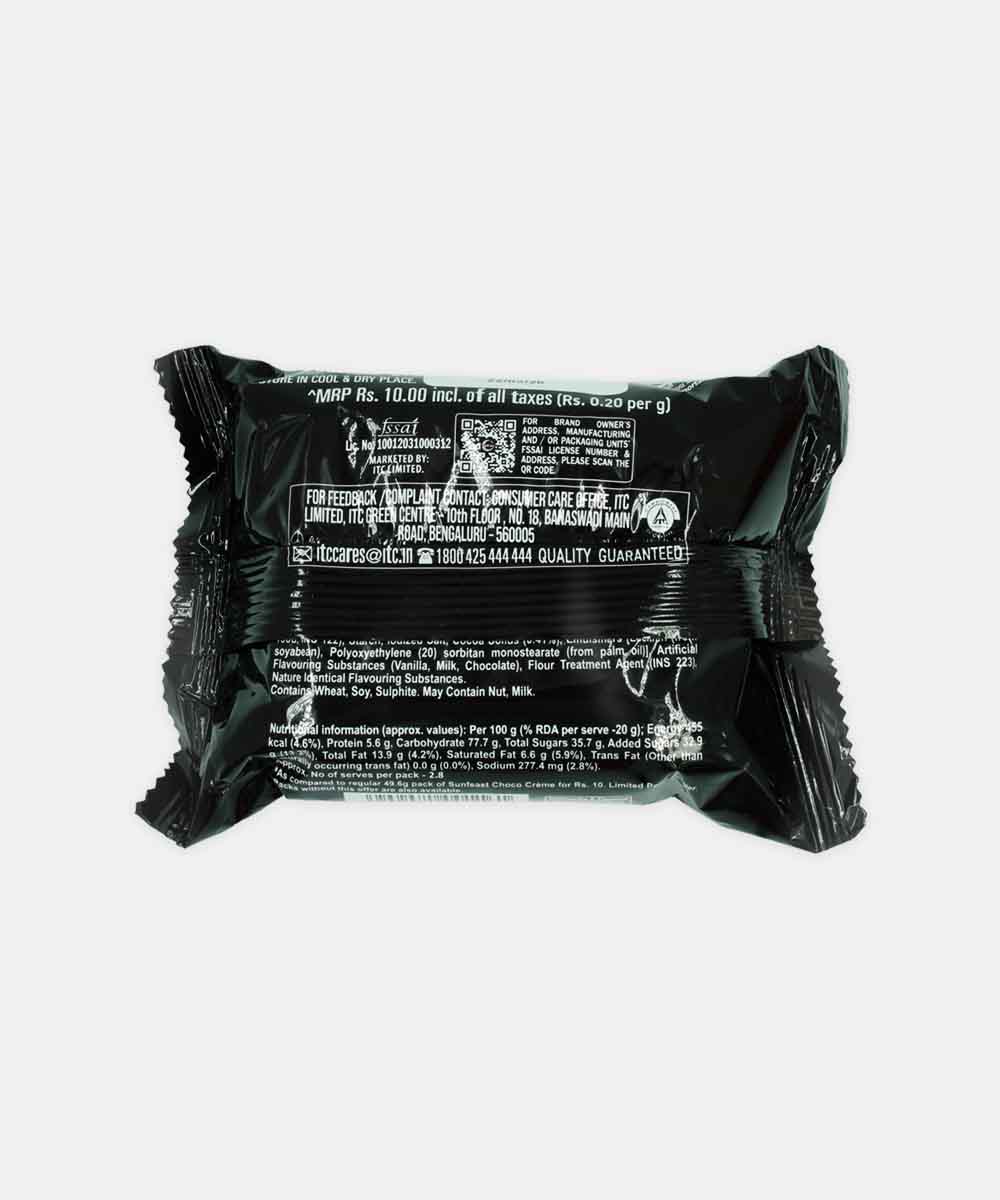 Sunfeast Bounce Choco Creme Biscuits 62 Gm