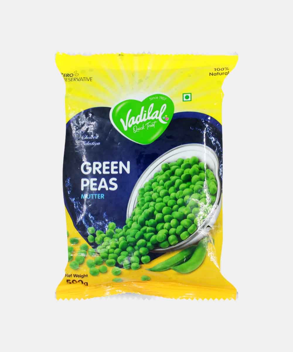 Vadilal Frozen Green Peas 500 Gm