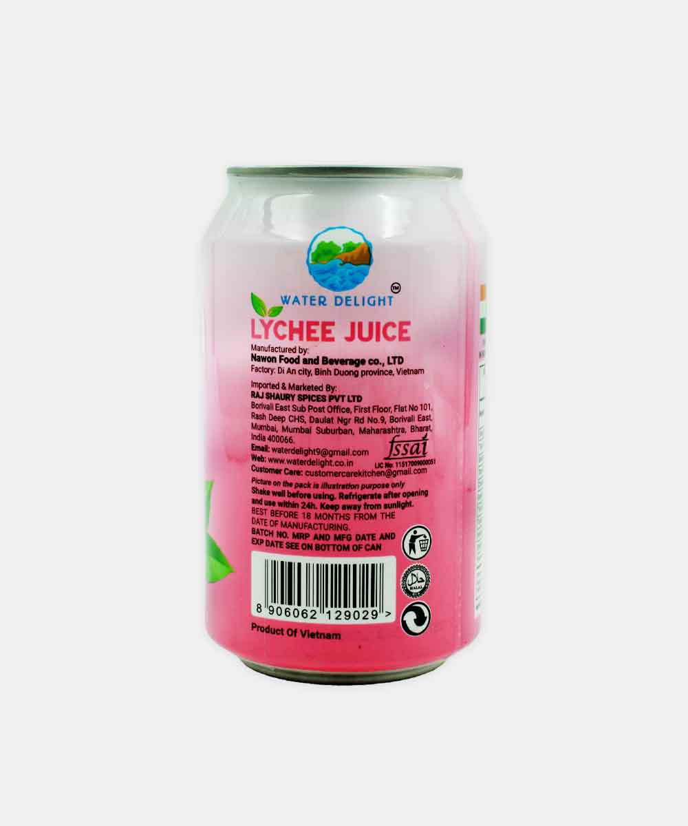 Water Delight Lychee Juice With Pulp 320 Ml