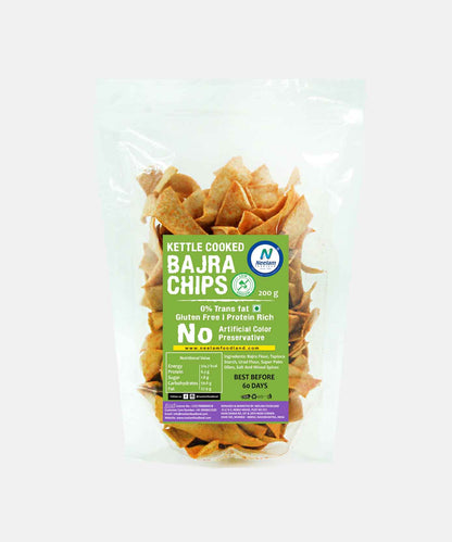 Gluten Free Kettle Cooked Bajra Chips 200 Gm