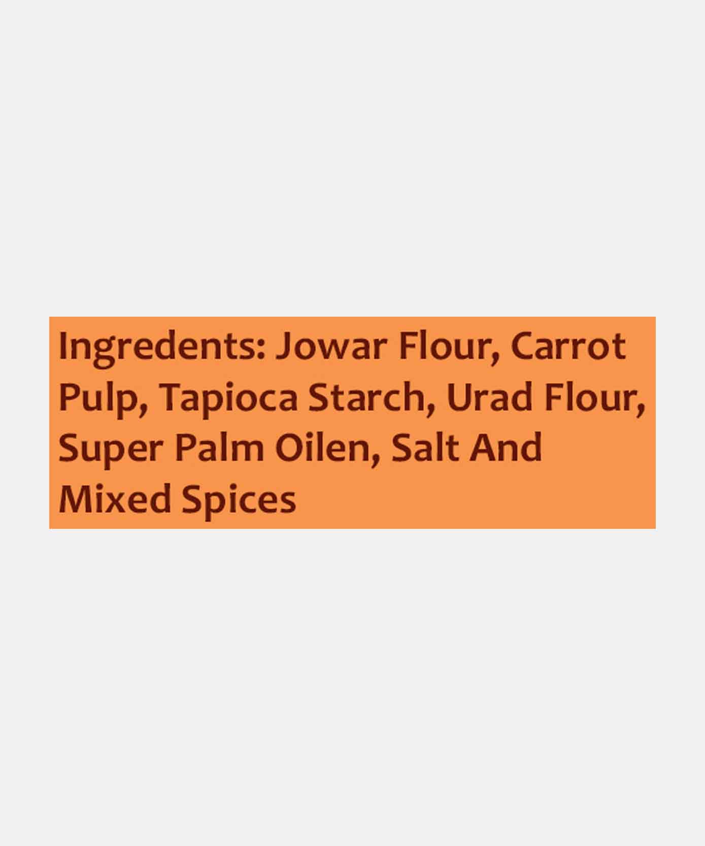 Gluten Free Kettle Cooked Carrot Chips 200 Gm