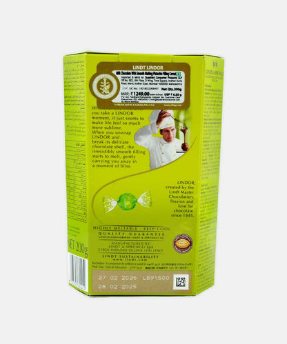 Lindt Lindor Pistachio Filling Cornet 200 Gm