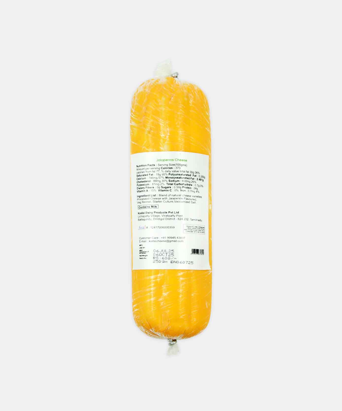 Kodai Jalapenos Cheese Long 250 Gm