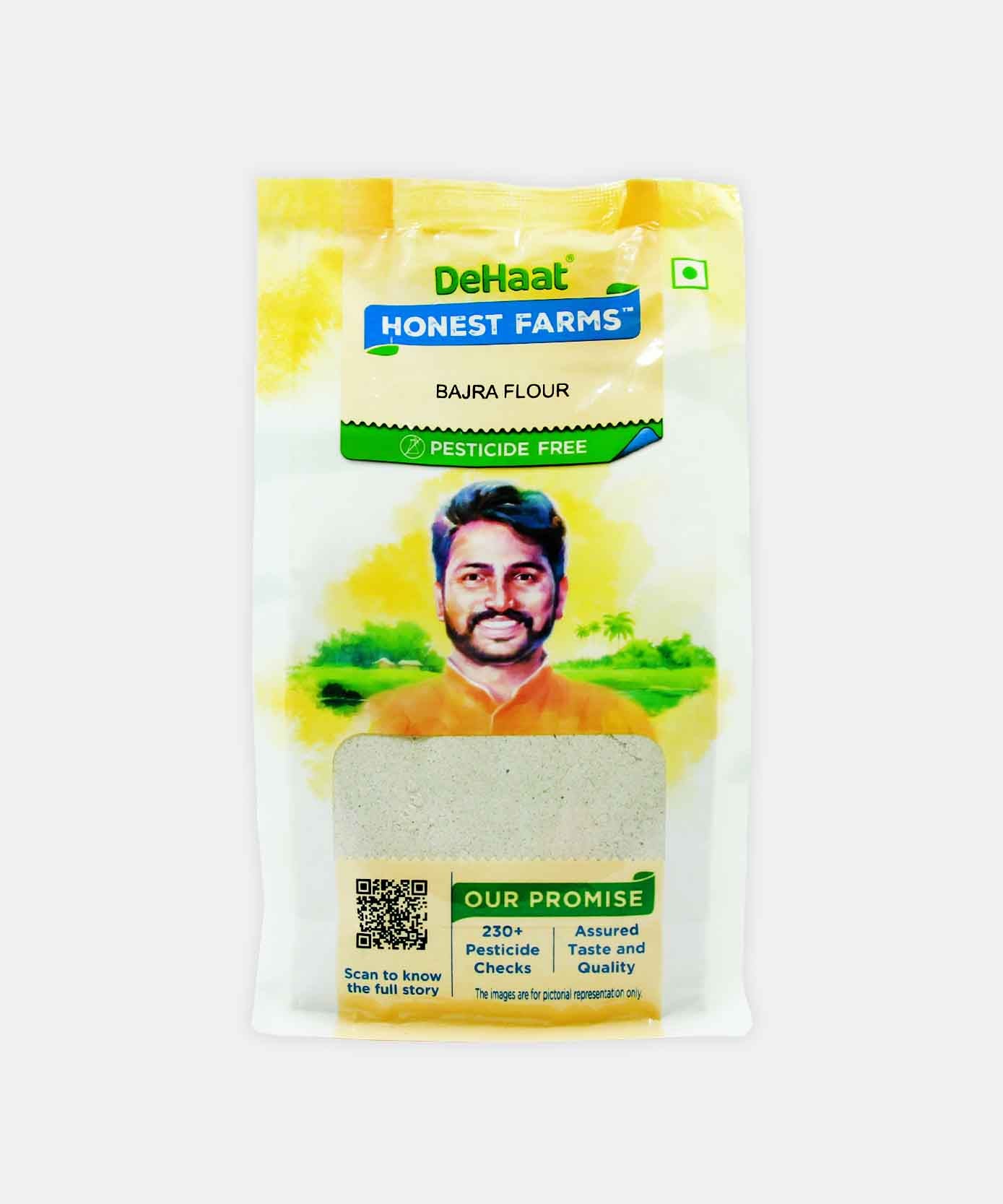 Dehaat Honest Farms Bajra Flour I Pesticide Free I 500 Gm