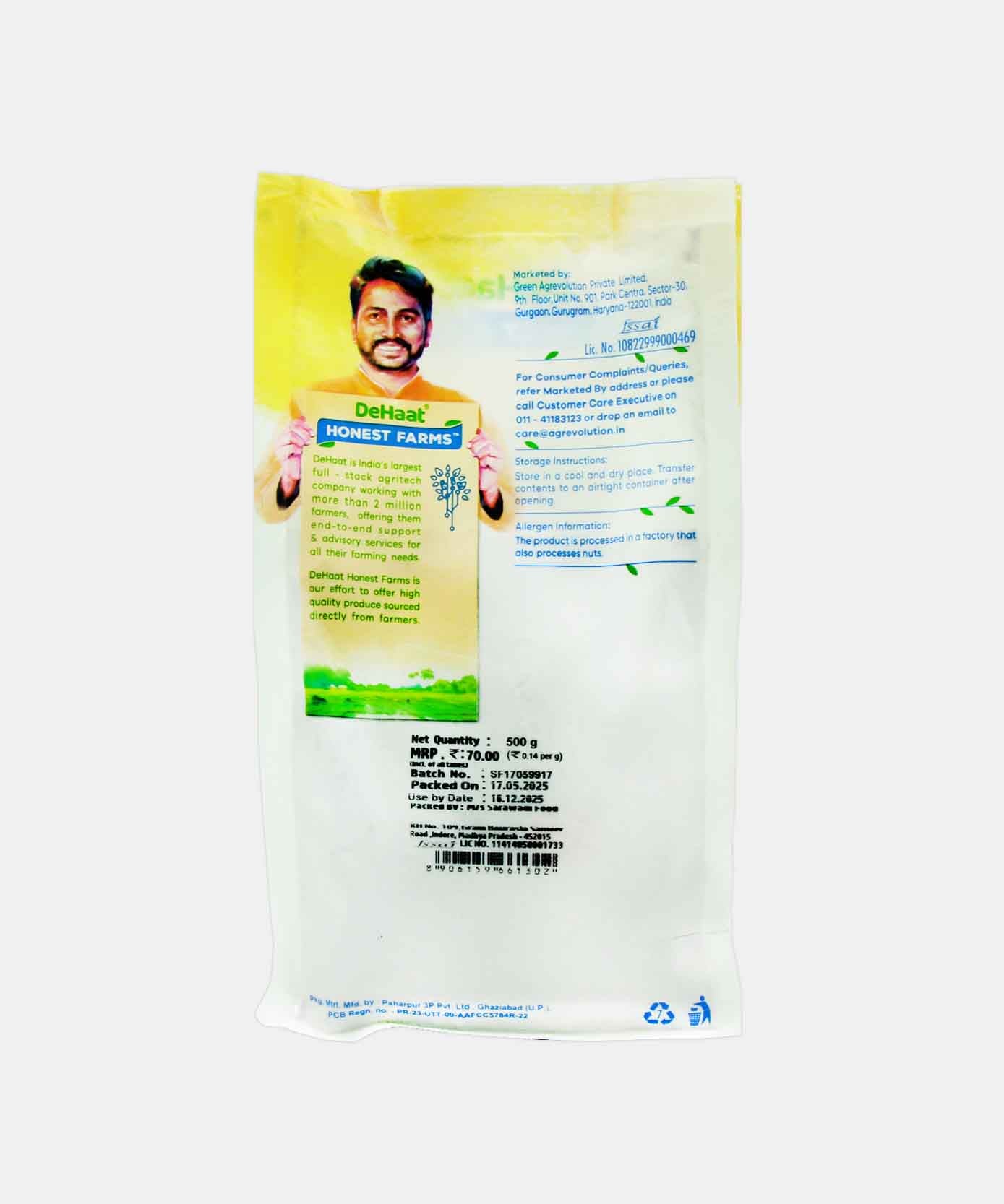 Dehaat Honest Farms Bajra Flour I Pesticide Free I 500 Gm