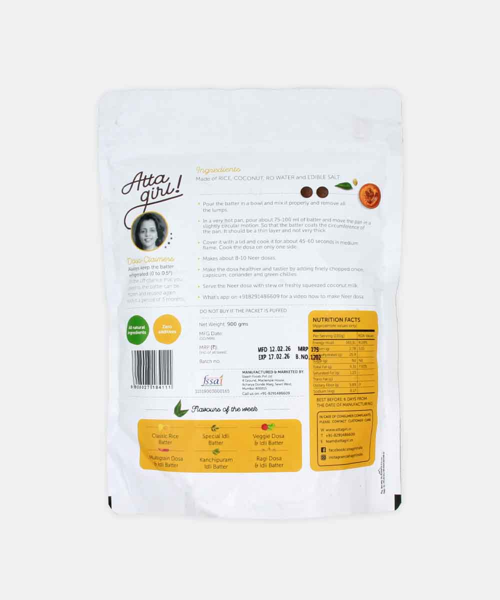 Attagirl Neer Dosa Batter 900 Gm