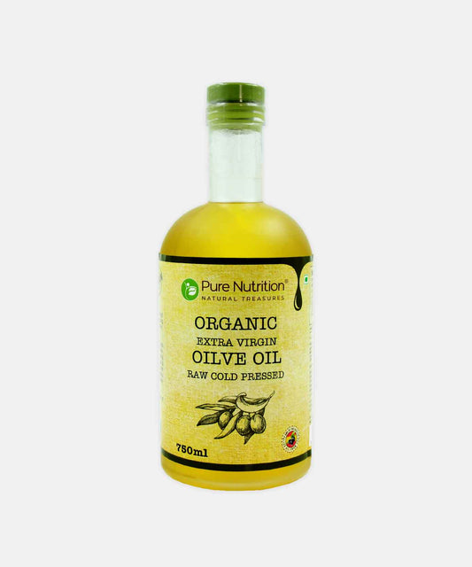 Pure Nutrition Natural Organic Extra Virgin Raw Cold Pressed Olive Oil 750 Ml