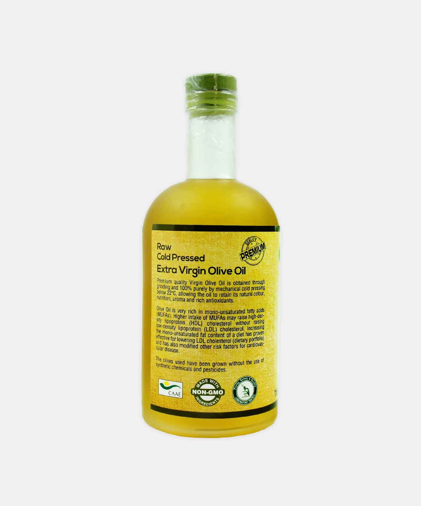 Pure Nutrition Natural Organic Extra Virgin Raw Cold Pressed Olive Oil 750 Ml