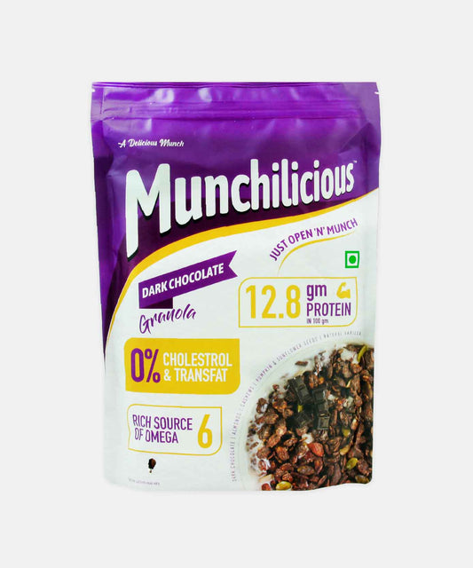 Munchilicious Dark Chocolate Granola 350 Gm