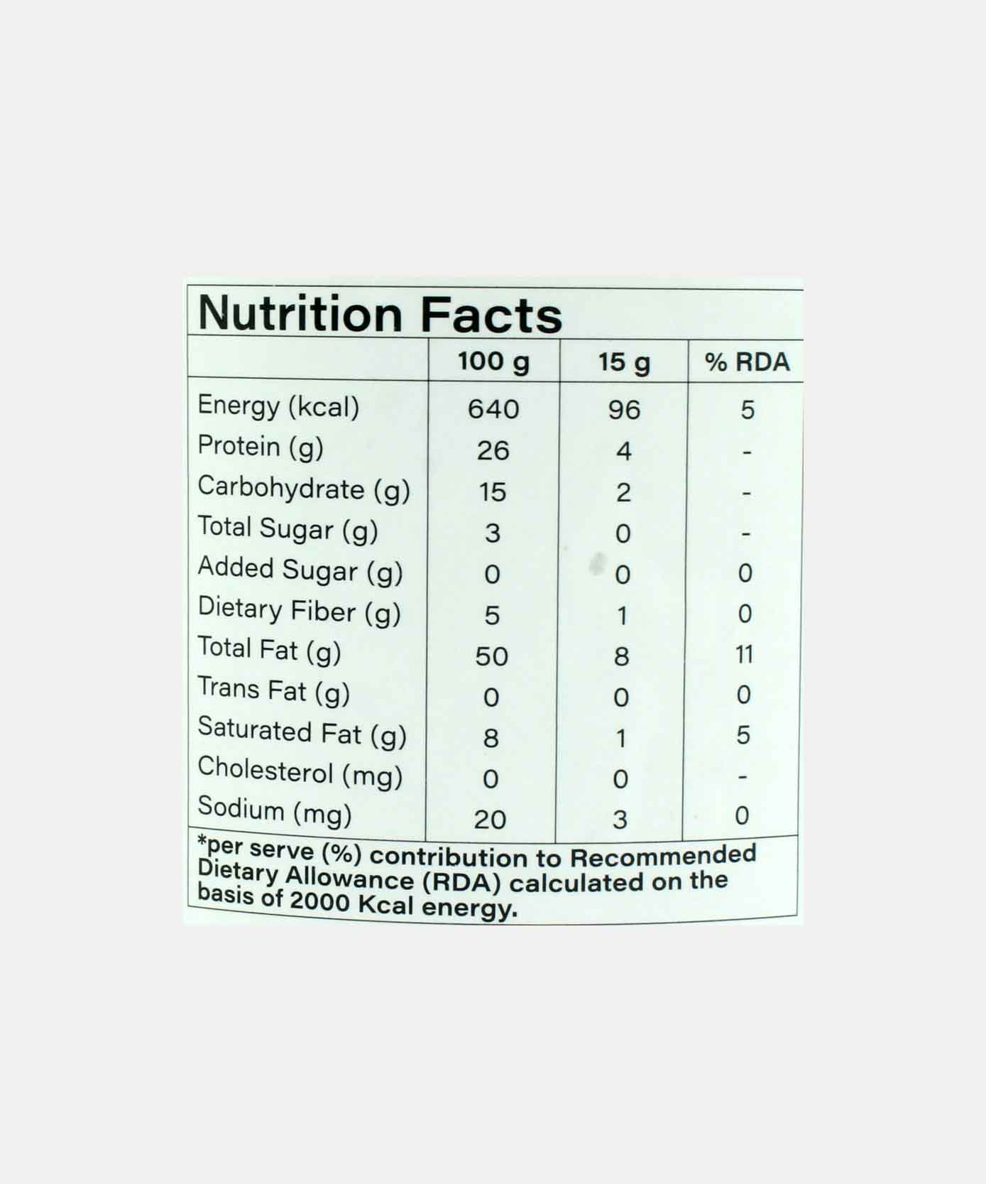 Nutovia Peanut Butter Crunchy Unsweetened 340 Gm