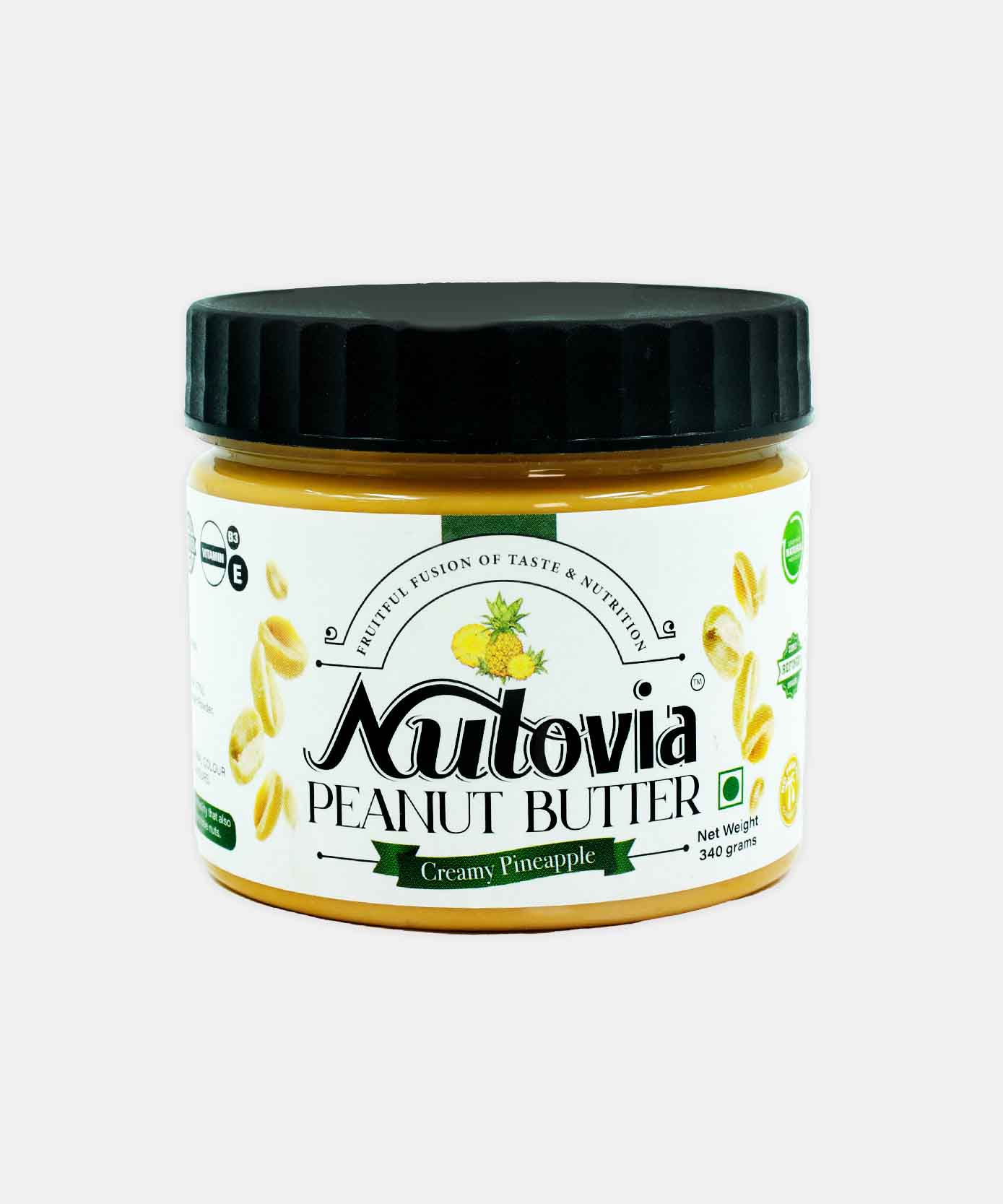 Nutovia Peanut Butter Creamy Pineapple 340 Gm