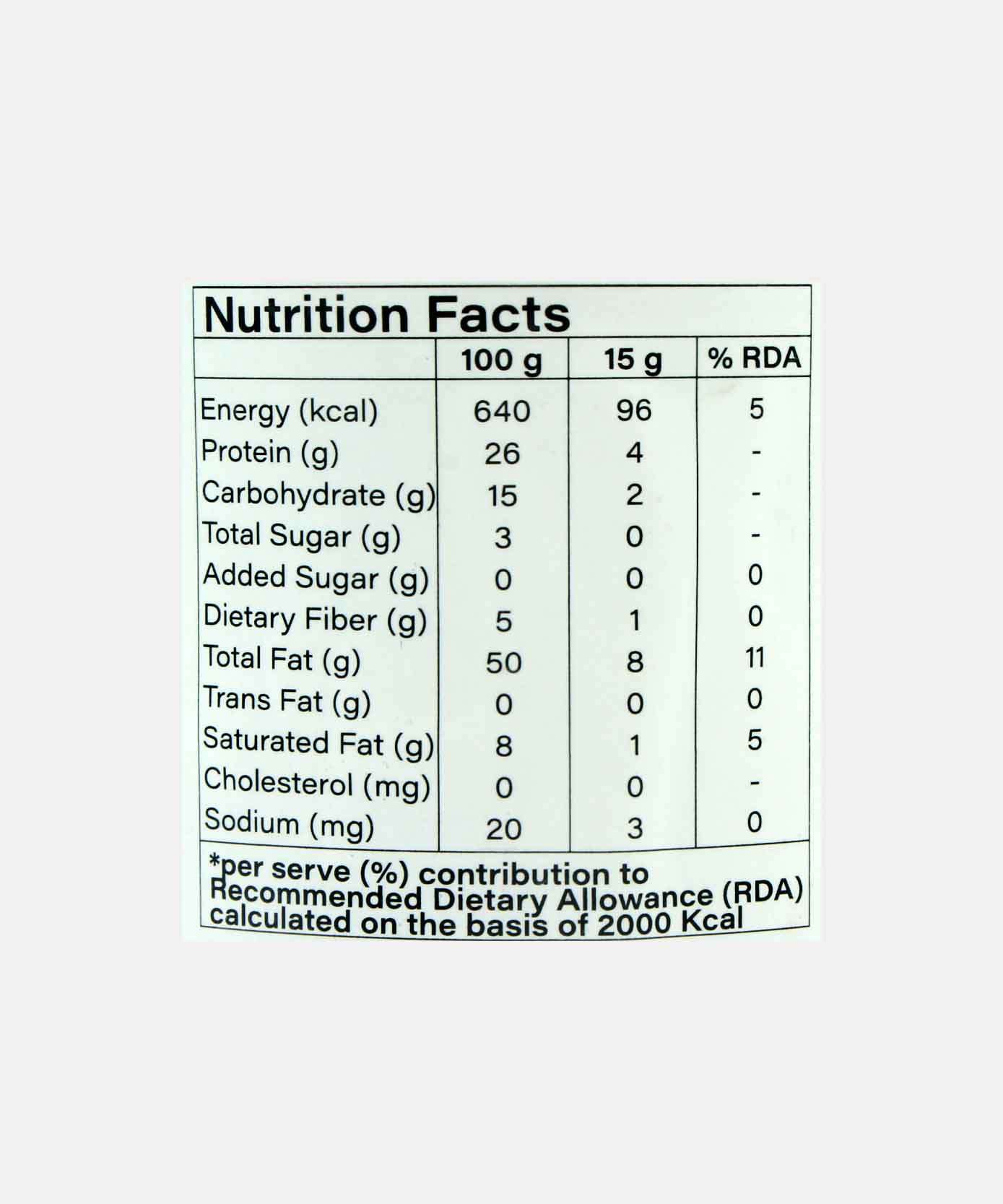 Nutovia Peanut Butter Crunchy Unsweetened 200 Gm