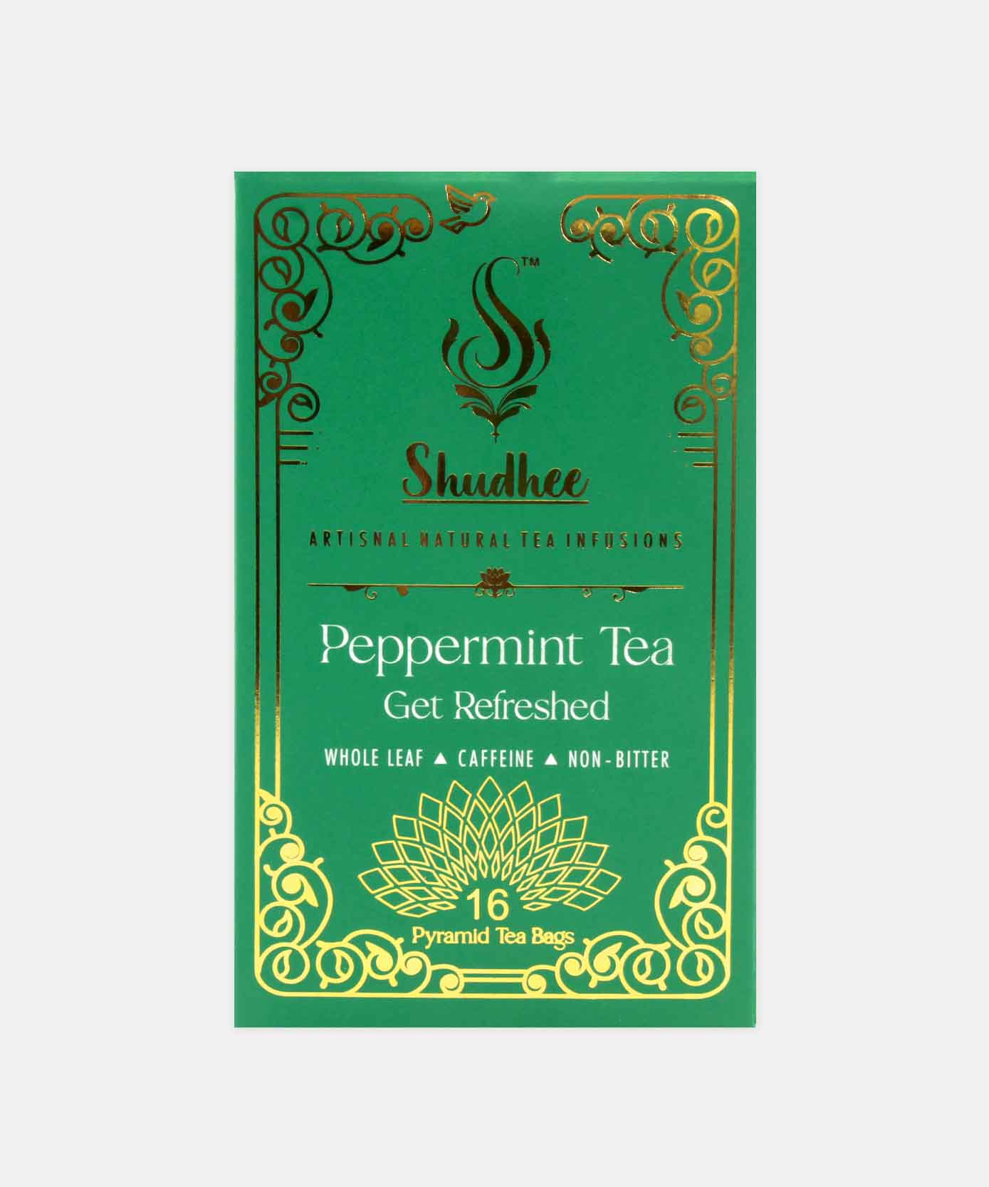Shudhee Peppermint Tea Get Refreshed 16 Tea Bag 32 Gm