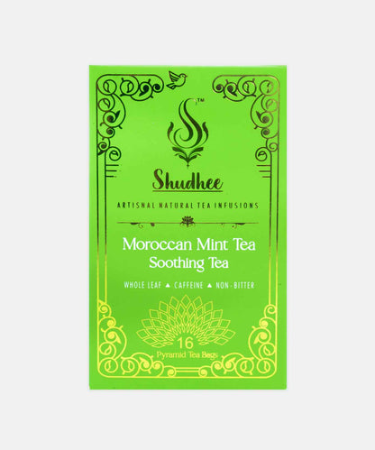 Shudhee Moroccan Mint Tea Soothing Tea 16 Tea Bags 32 Gm