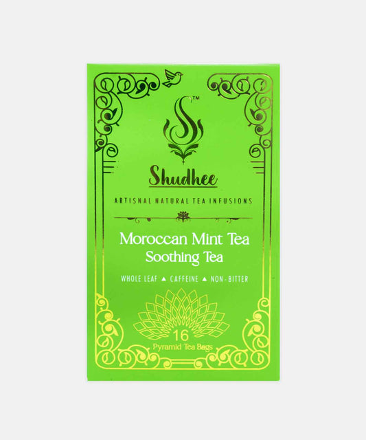 Shudhee Moroccan Mint Tea Soothing Tea 16 Tea Bags 32 Gm