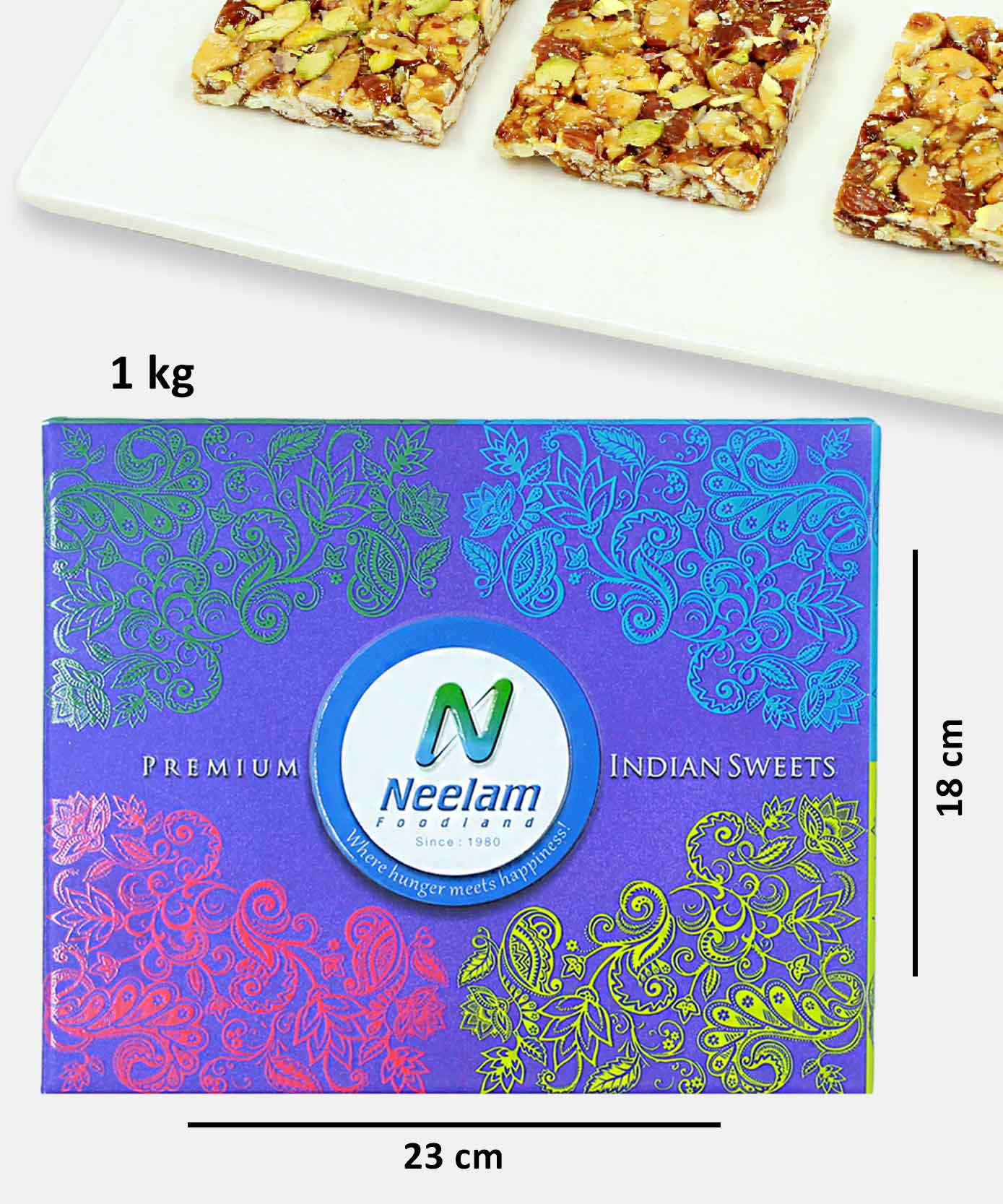Stevia Kaju Badam Pista Chikki 1 Kg