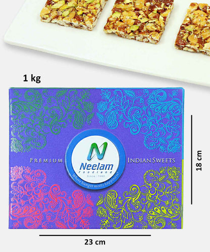 Stevia Kaju Badam Pista Chikki 1 Kg