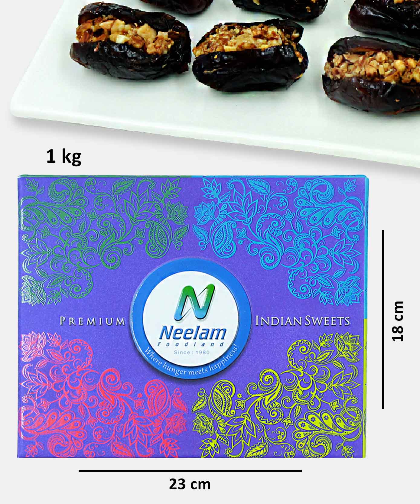 Almond Caramel Dates Sweet 1 Kg