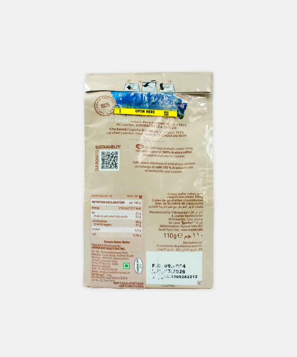 Loacker Cappuccino 110 Gm