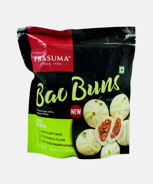 Prasuma Spicy Veg Bao Buns 300 Gm