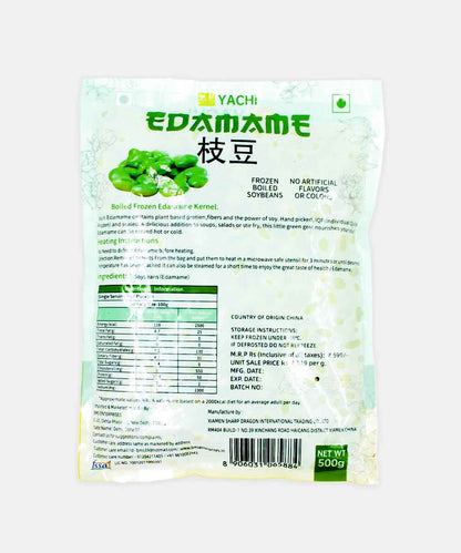 Yachi Edamame Frozen Boiled Soyabeans 500 Gm