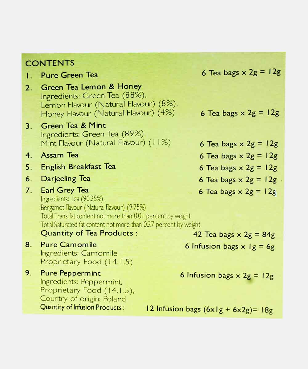 Twinings London The Explorers Collection Assortment Gift Box 54 Tea & Infusion Bag Of 9 Blends 102 Gm