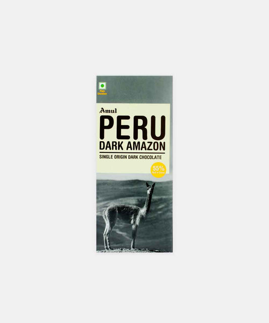 Amul Peru Dark Amazon Single Origin Dark Chocolate 125 Gm