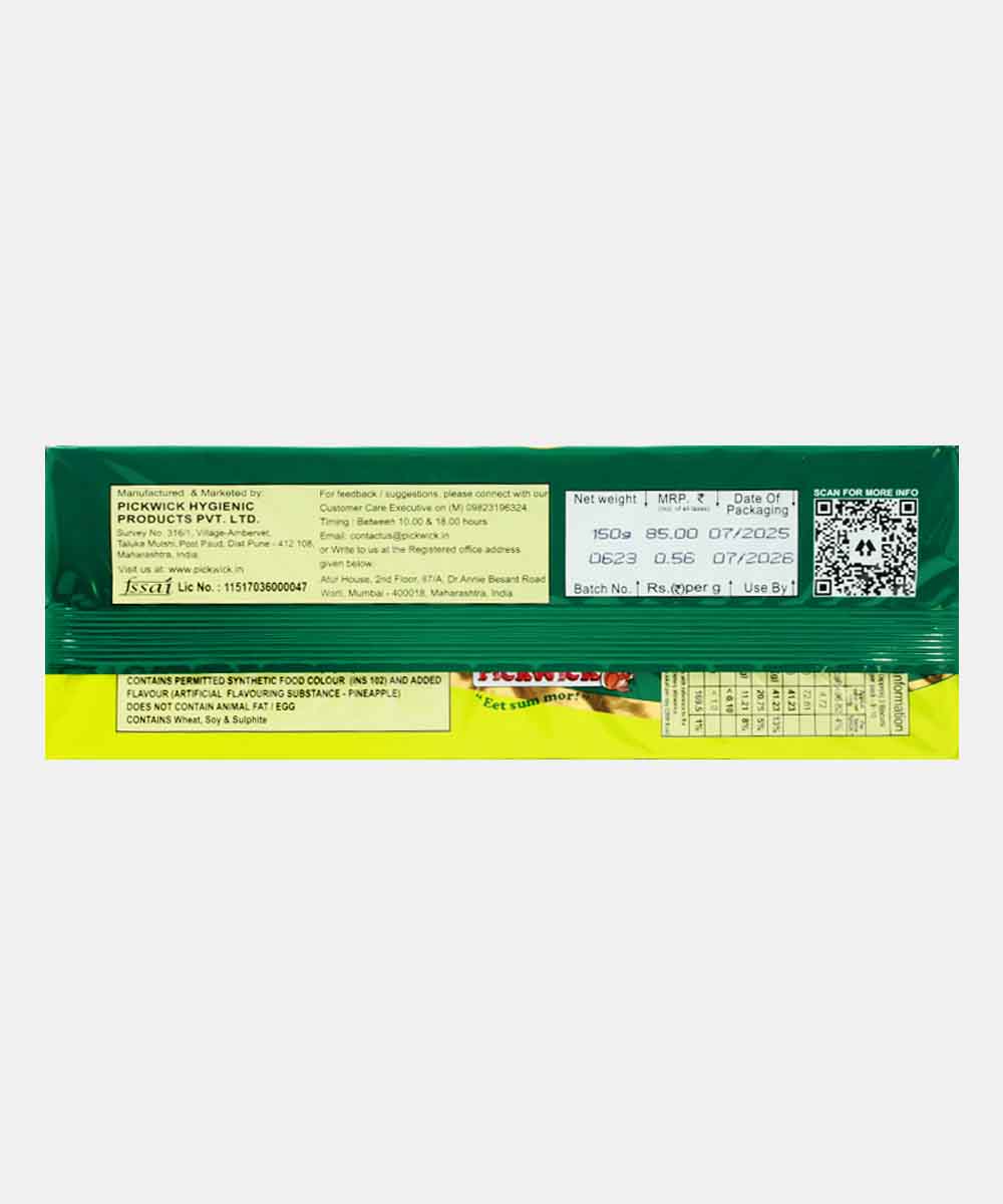 Pickwick Pineapple Biscuits 150 Gm