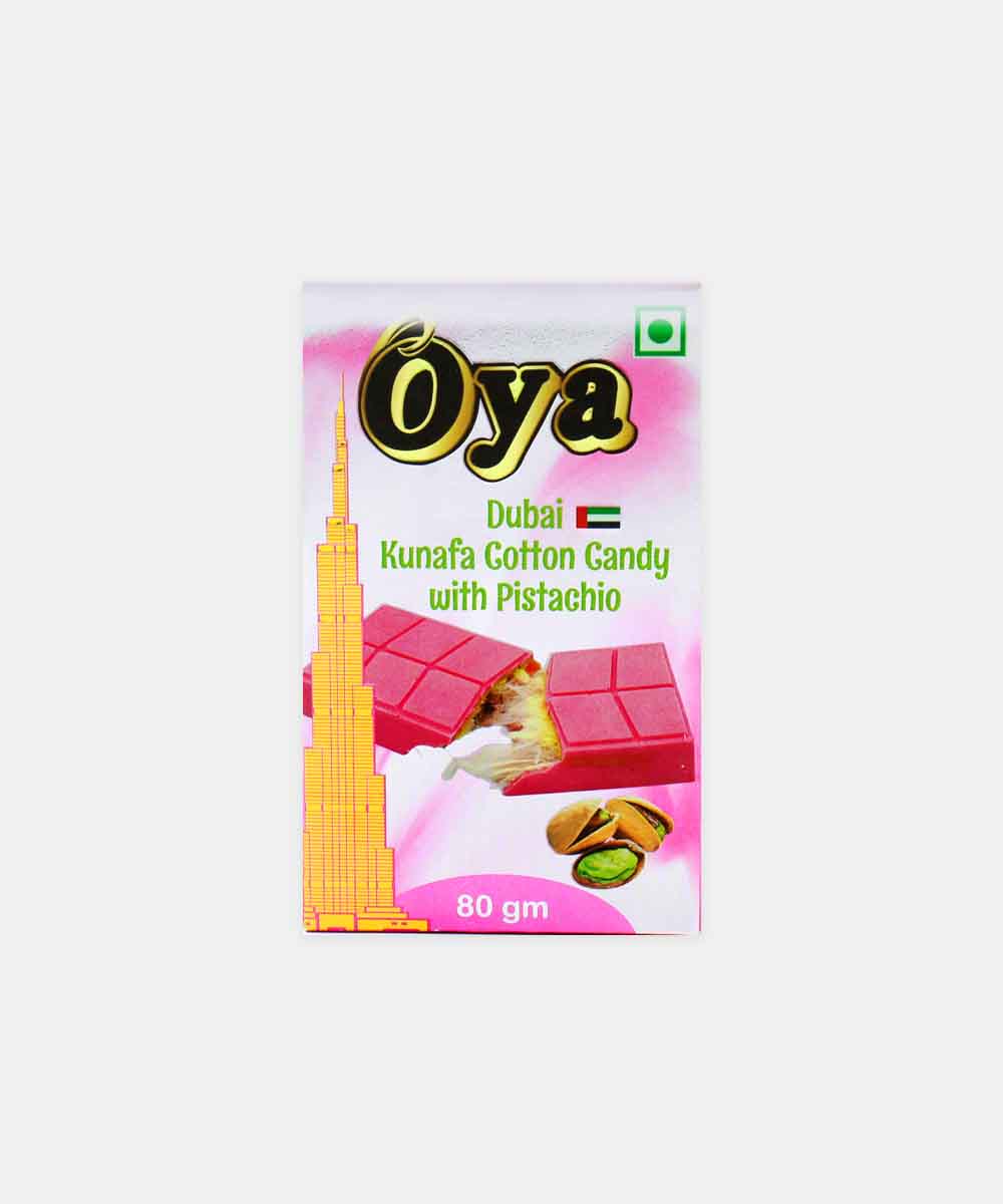 Oya Dubai Kunafa Cotton Candy With Pistachio 80 Gm