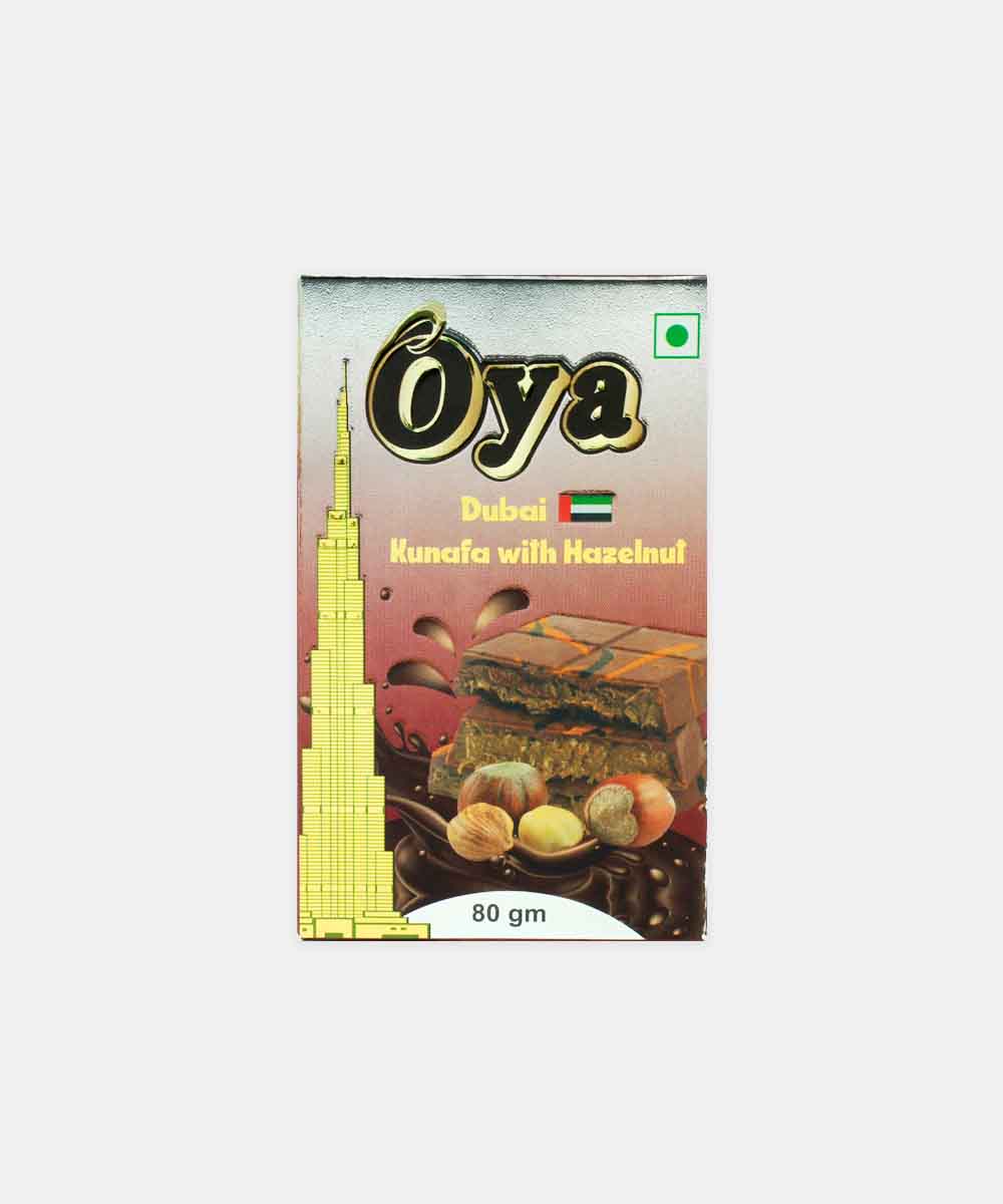 Oya Dubai Kunafa With Hazelnut Chocolate 80 Gm